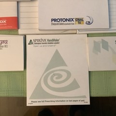 Lot Of 8 Different Post It Drug Advertisement Pads