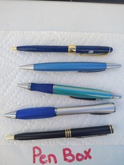 Zoloft Pens 5 Various Pfizer Metal Pharma Drug Rep Pens Swag Prop Advertising