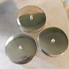 Set 3 Vintage MOORE Medical Supply Glass Jar Apothecary Antique Canisters Gauze