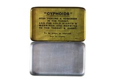 7 Antique Cyphoids Medical Licorice Throat & Chest Lozenge Tablet Tins