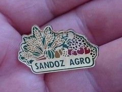 🔴SANDOZ Agro Pharmaceuticals pin LSD Albert Hofmann Logo pin badge🔴