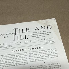 Tile And Till Magazine Eli Lilly And Company November 1932 Indianapolis Indiana