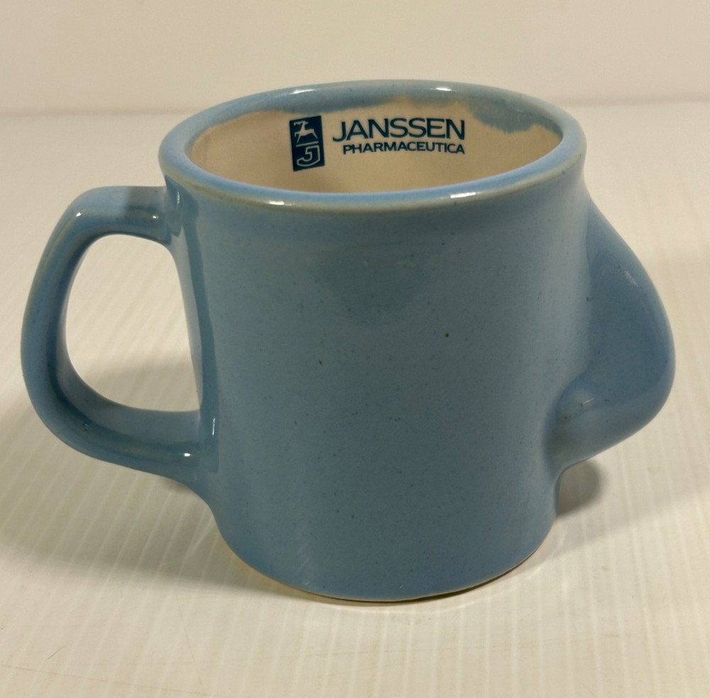 Vintage Hismanal JANSSEN Drug Rep Coffee Mug w/Nose Drug Advertisement