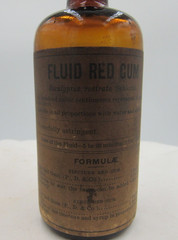 BW – 1890’s Parke, Davis & CO Fluid Red Gum Detroit Mich 4 5/8 “ Medicine bottle