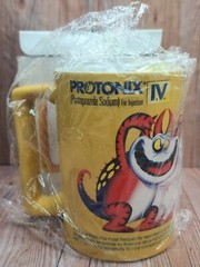 Protonix Coffee Cup Mug Heartburn Monsters Collectible Drug Rep Giveaway HTF