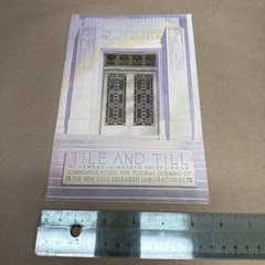 Tile And Till Magazine Eli Lilly And Company November 1934 Indianapolis Indiana