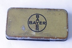 Antique German PANFLAVIN PASTILLEN BAEYR Medical Empty Tin Box 1930’s