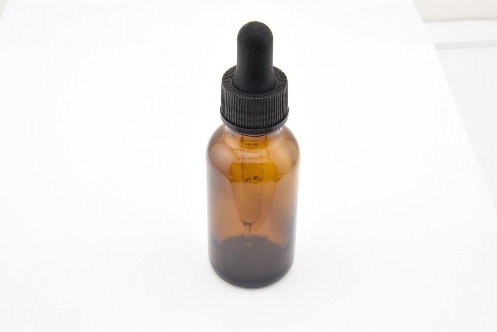 Amber Glass Bottle with ml Graduated Dropper 4″ Tall 1-Ounce