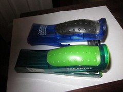 LOT OF 2 RARE DRUG REP STAPLERS, TRILEPTAL AND BIAXIN XL.