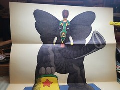 1966 peanuts Jumbo Elephant Poster Allbee Vitamin DR Doctor Office RX A H ROBINS