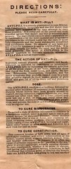 Dr. J.S. Leonhardt ’s Anti-Pill Directions & Advice – Vintage-Wilson-Fyle-Canada
