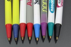 Russ Pharmaceuticals Vintage Pocket Protector + BIC PENS Drug Rep Advertising