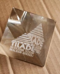 Rare Vtg Drug Rep Sample Tilade Inhaler Crystal Pyramid Low Lmt. Prod FREE Shp