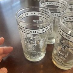 5 Libby MCM Pharmacy’s Historic Role 1776-1976 Glasses 5-5”