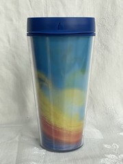 CRESTOR Drug Rep Travel Cup Tumbler Mug Lenticular Logo Pharmaceutical USA Made