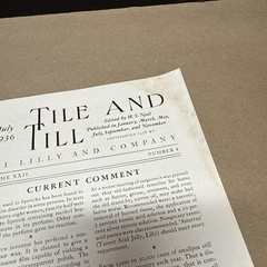 Tile And Till Magazine Eli Lilly And Company July 1936 Indianapolis Indiana