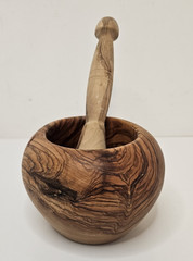 Pharmacist Classic Olive Wood Mortar & Pestle