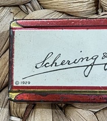 Antique Copyright 1929 Atophan Medicine Tin from Schering & Glatz New York