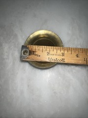 Rx Brass Mortar and Pestle Apothecary Pharmaceutical 3” Vintage Solid Brass Drug