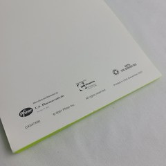 Vintage 2001 Zyrtec Notepad Neon Green Pharmaceutical Drug Rep Promo Pfizer
