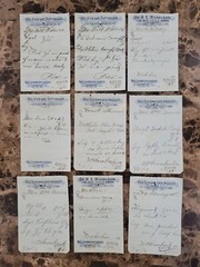 File Box & 97 antique prescriptions (1913) – Opium, Morphine, Dionin, Codeine