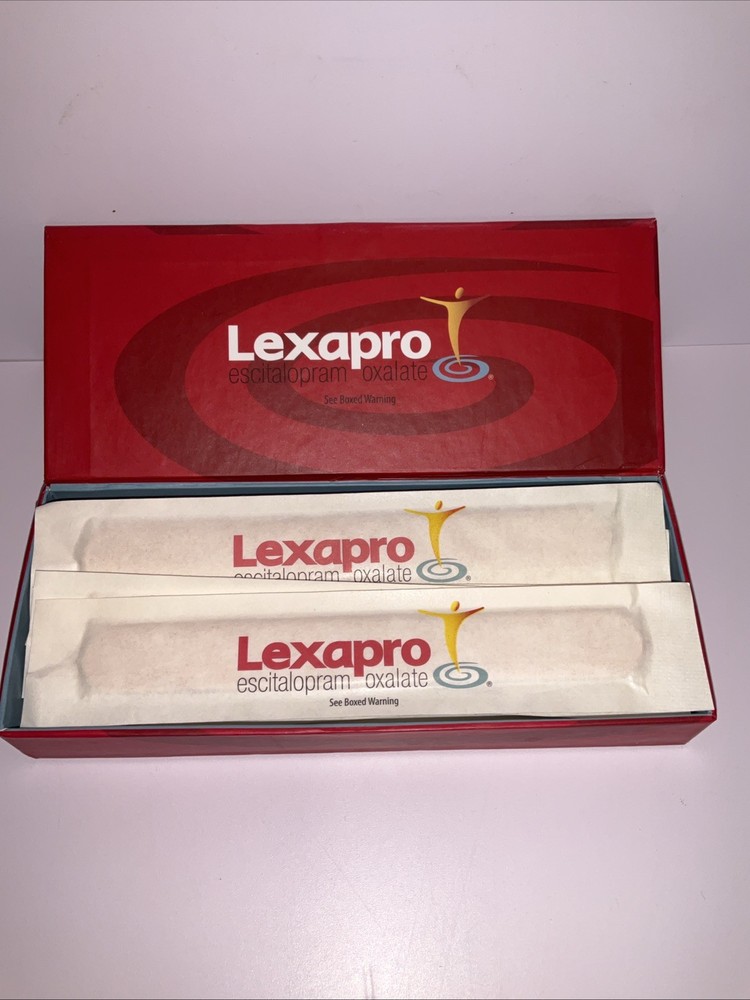 Lexapro Drug Rep Pharmaceutical Collectible Promotional Tongue Depressors 20 NEW