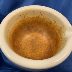 Vintage Coors Mortar #14 & Pestle 52015 Huge Heavy White Ceramic Porcelain 4.4lb