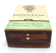 Empty DONNATAL Cardboard Box A H Robbins Apothecary Pharmacy Phenobarbital 5″