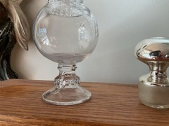 VTG.Dakota 5 INCH Vacuum Oil Co.Pharmacy Apothecary Display Jar 5” Mini RARE SZ.