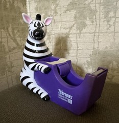 Vintage Pharmaceutical Drug Rep Zithroma Zebra Tape Dispenser Advertisement New