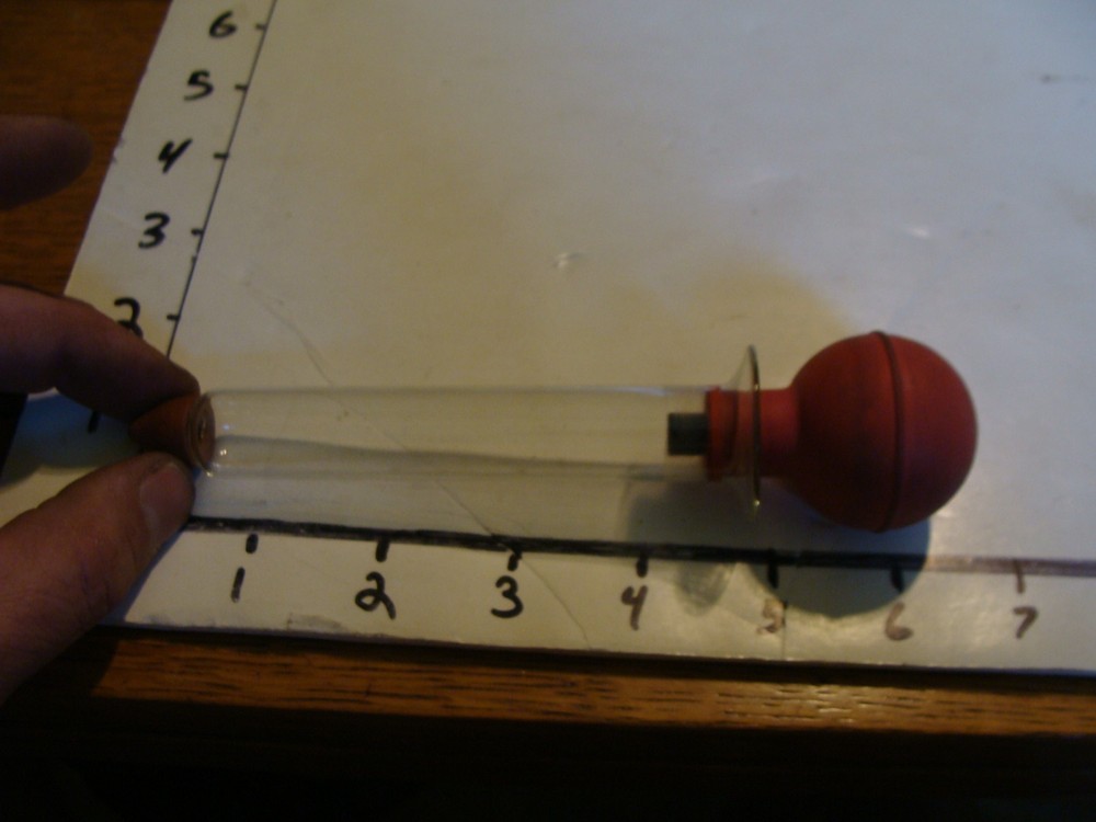 VINTAGE APOTHECARY ITEM: B-D ASEPTO GLASS TUBE 1/2 oz