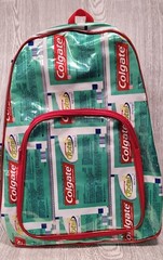 Colgate Total Backpack Recycled Toothpaste Tubes Advertising Dental Collectible