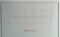 Rare Vintage Owens – Illinois Pill Tile (Graduated) Flat thick glass 10″ X 10″