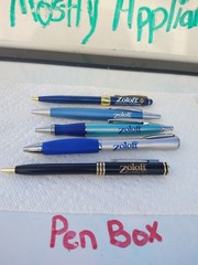 Zoloft Pens 5 Various Pfizer Metal Pharma Drug Rep Pens Swag Prop Advertising