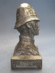 Vintage The Oxford Bobby Bust Pharmaceutical Advertising Sculpture for Tegopen
