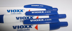 Lot of 3 Vioxx Pharmaceutical Promo Pens – Discontinued Drug Rep Marketing