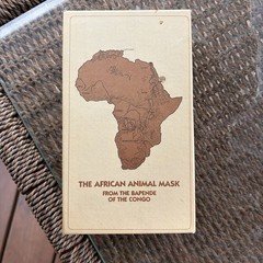 Vintage McNeil Pharmaceutical advertising physician gift African animal mask