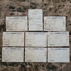File box & 98 antique prescriptions (1907) – Opium, Ergot, Codeine & Anodyne
