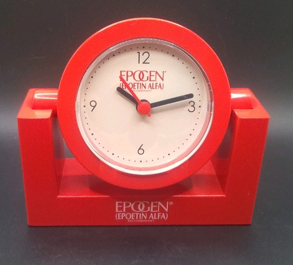 Vintage Epogen (Epoetin Alfa) / Pharmaceutical Promotion Desk Clock