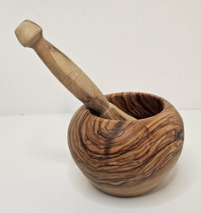 Pharmacist Classic Olive Wood Mortar & Pestle