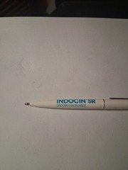 INDOCIN SR Pharma Drug Rep Advertisement Ballpoint Pen Ink Does Not Work