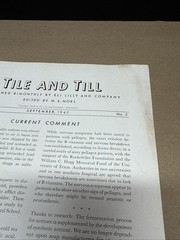Tile And Till Magazine Eli Lilly And Company September 1940