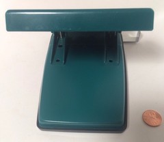 Namenda Pharma Drug Rep Green Two Hole Punch Office Desk Vintage – NICE RARE