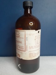 Antique Large bottle Mallinckrodt Poison Original Label And Lid