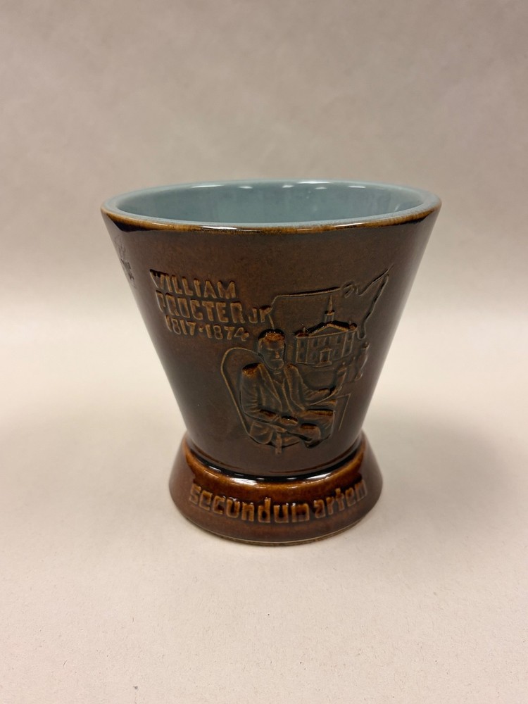 Schering / McCoy Pottery RX Mortar Pen Holder William Proctor Jr 1817-1874 NICE