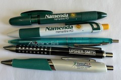 pharmaceutical pens Lot Of 5 Detrol, Upsher-Smith, Avandia & Namenda