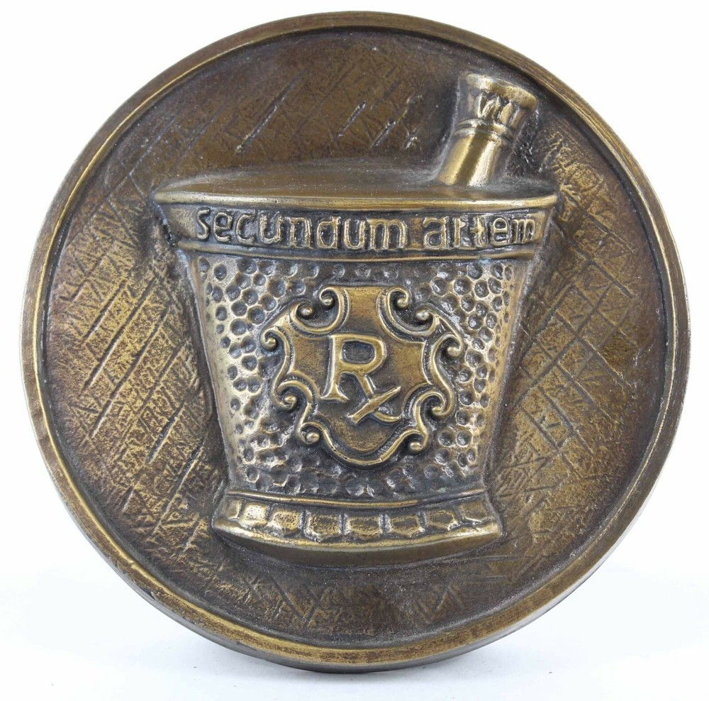 Chlor Trimetron 1977 6″ Diameter Brass RX Plaque