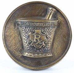 Chlor Trimetron 1977 6″ Diameter Brass RX Plaque