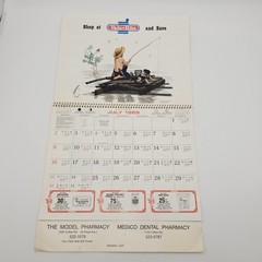 VTG 1989 Valu•Rite Calendar MODESTO, CA The Model Pharmacy Medico Dental COUPONS