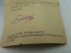 Vintage Coricidin Mortar & Pestle for La Pharmacie Francaise & Louis Dufilho JrB